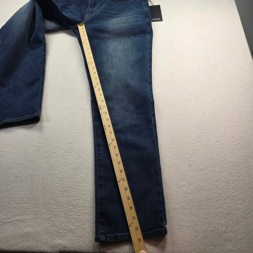 True Religion Men's Rocco Relaxed Skinny Jeans‎ Dark Woodland Wash 36x32 NWT